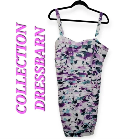 Collection Dressbarn Tiered knee-length floral dress - Picture 1 of 8